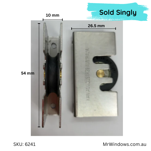 Door rollers - suits Pronger, Lidco  doors - sold singly