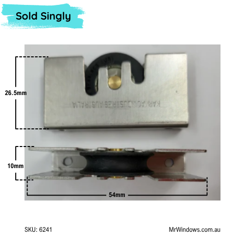 Door rollers - suits Pronger, Lidco  doors - sold singly