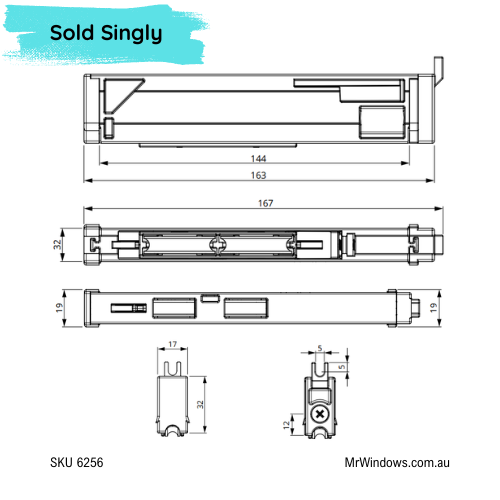 DORIC Heavy Duty Door Roller - Sold singly
