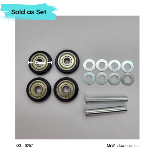 Cavity roller replacement and axle kit  - suits obsolete Hume series