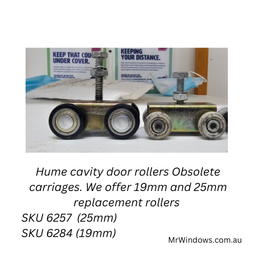 Cavity roller replacement and axel kit  - suits obsolete Hume series