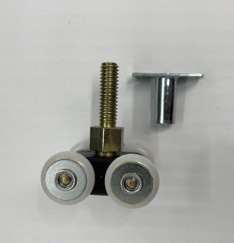 Top hung cavity adjustable roller + mounting base