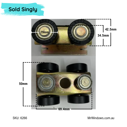 Four wheel trolley carriage - Sold  singly
