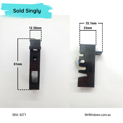 Door rollers - suit Dowell, Nu-Look, Lidco Doors - SS roller -Sold singly