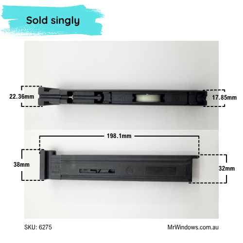 Door rollers to suit Ezial section - sold singly