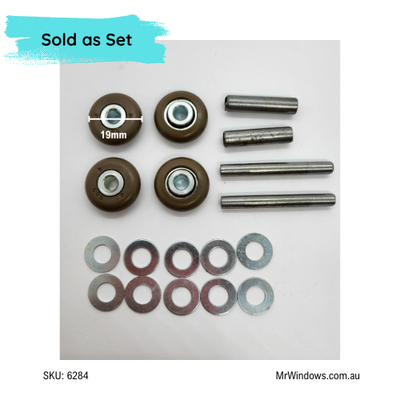 Cavity roller replacement and axle kit  - suits obsolete Hume series