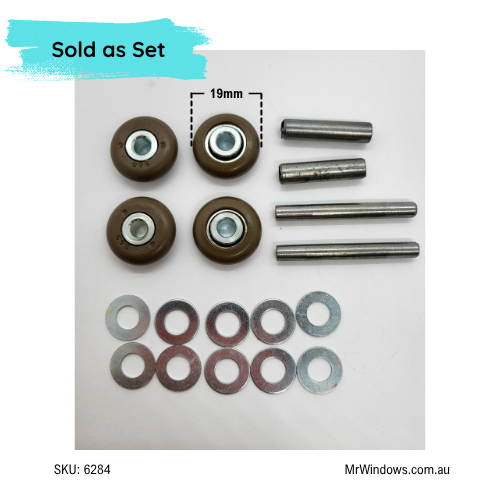 Cavity roller replacement and axle kit  - suits obsolete Hume series