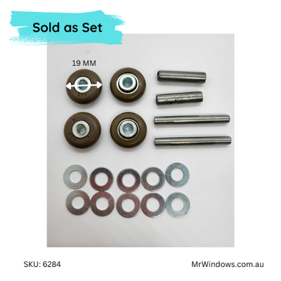 Cavity roller replacement and axle kit  - suits obsolete Hume series