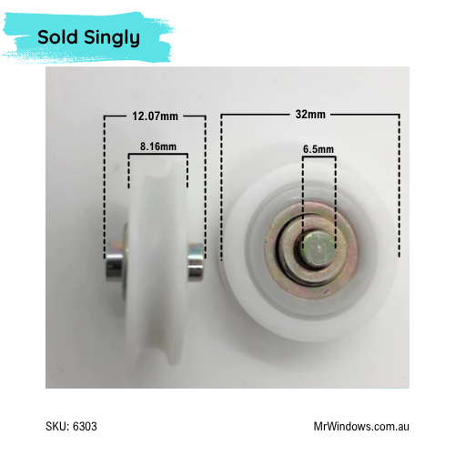Roller only -  32.5mm diameter roller