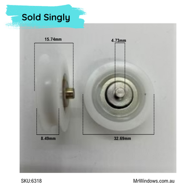 Roller ONLY - suits Robb & Brown doors SKU 6213 - Sold singly