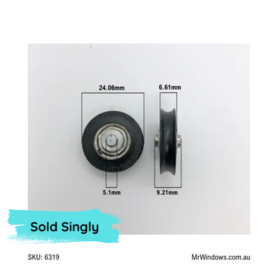 Roller only - suits Dowell, Nu-look sliding door carriage