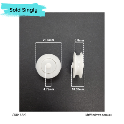 Rollers Only  - suits Clearview, Boral doors - Sold singly