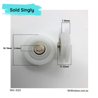 Roller only - Concave - sold  singly