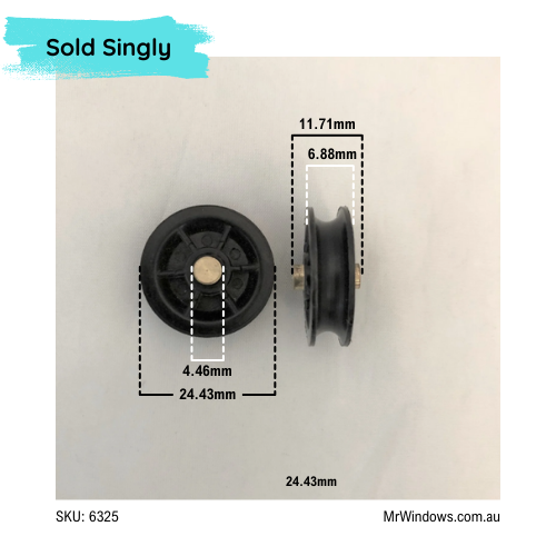 Roller only - suits old Bradnams Screens WHITE