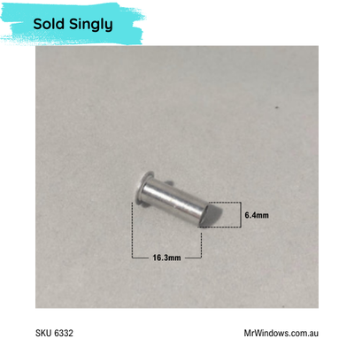 PUNCH Axle Rivet - suits DR1 roller and others - Sold singly