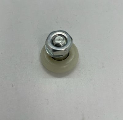 Top hung ball bearing roller with threaded stud + lock washer and nut