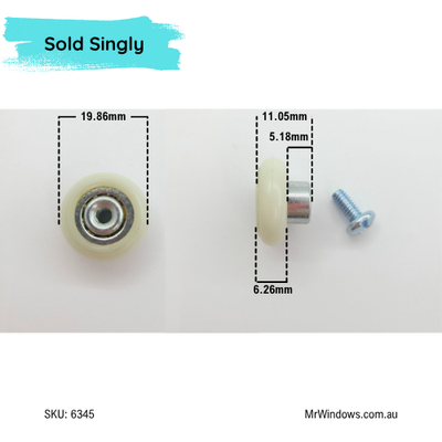 Shower Roller - suits Shower screens and more - Sold singly