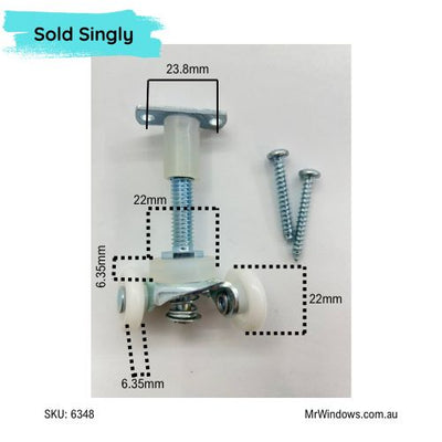 ACME robe, bifold and accordion door roller - offset style 2600 series roller