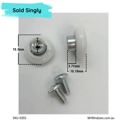 Shower Roller - Radial - Suits Boral, Regency and more