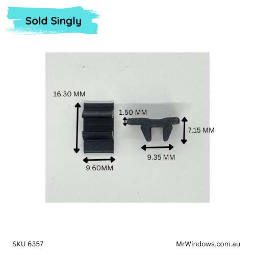 Sliding window head guide - sold singly