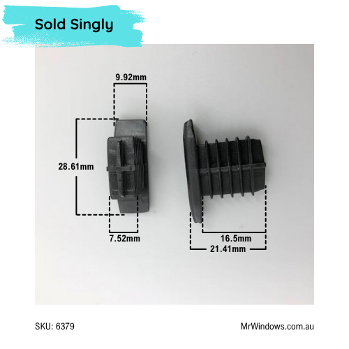 Screen Mid Rail Clip - suits Bradnams Airlie screens - Sold singly
