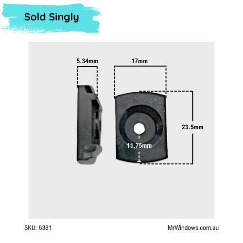 Guide Block  - suit Alspec Alu-Guard sliding Screen Doors - Sold singly