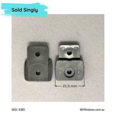 Guide Block - suits Screen Doors - 21.2mm wide - Grey  or White - Sold singly