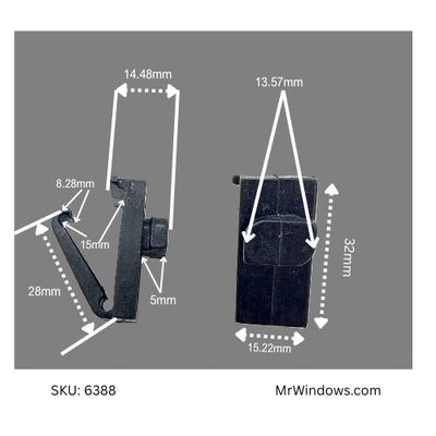 Flyscreen Door Top Tension Spring - sold as a pair
