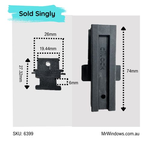Fixing bracket - suits Trend stacker doors