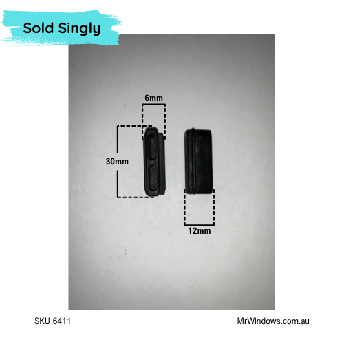 End Cap - suits Capral 889 Series doors - Sold singly