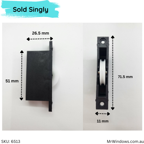 Rollers - suit sliding  Flyscreen doors - Sold singly