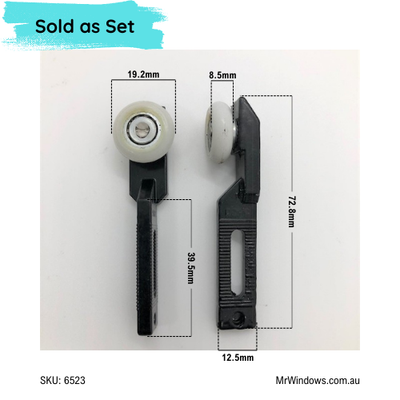 Screen Door Roller - Top Hung - Sold as SET