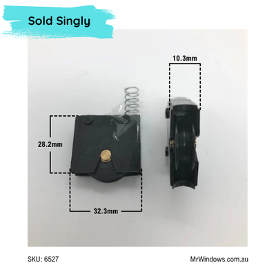 Screen Door Roller - Spring loaded