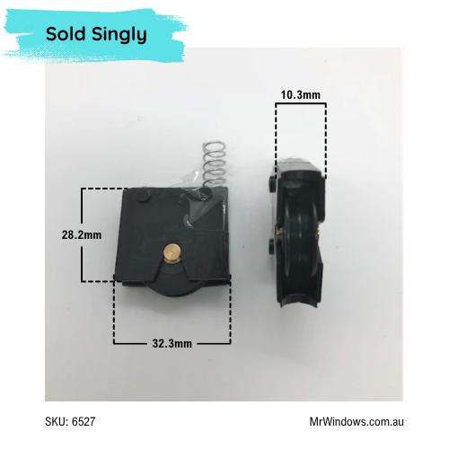Screen Door Roller - Spring loaded