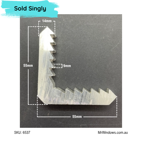 Aluminium Flyscreen Corner Stake - Sold singly (Copy)