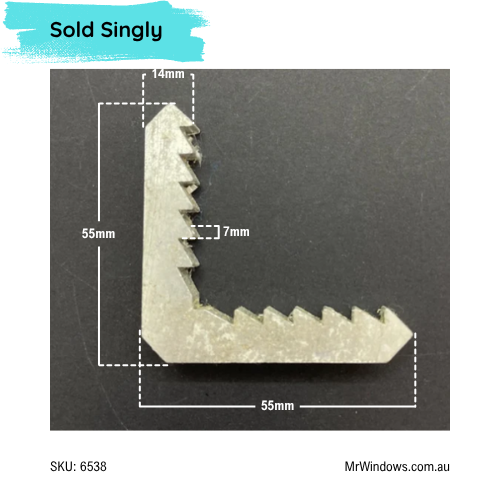 Aluminium Flyscreen Corner Stake - Sold singly (Copy)