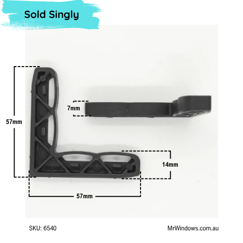 Fly Screen Corner Stake Block  - suits Bradnams windows - sold singly