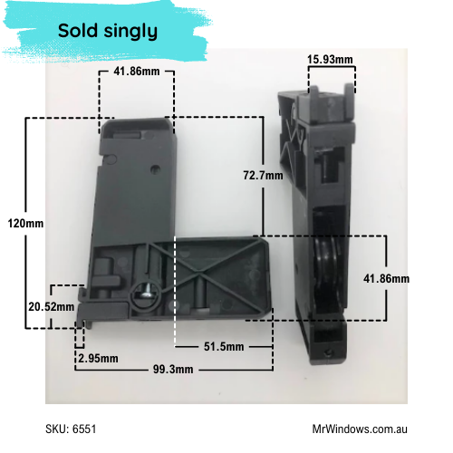 Corner stake - ORIGINAL Bradnams Airlie security doors