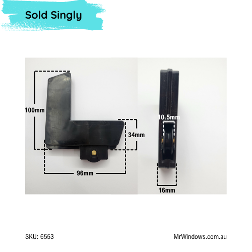 Corner stake - suits Boral Clearview screen doors - Sold singly
