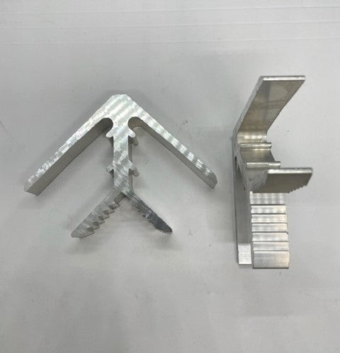 Security screen door corner stake - Metal