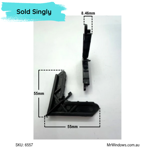 Flyscreen corner stake - suits Capral extrusion
