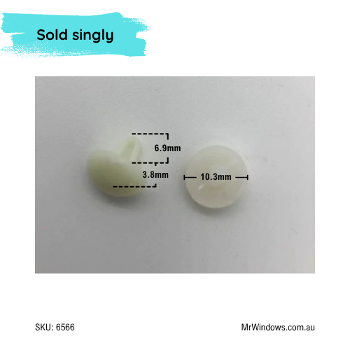 Canoe buttons / W clips / W buttons - stops rattling security and insect screens
