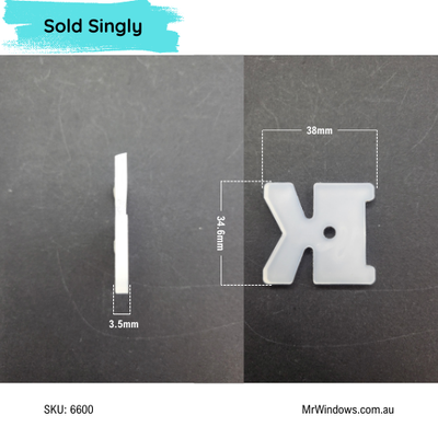 Guide Block Robe Sliding Door -  suits Stegbar K 08913 - sold singly
