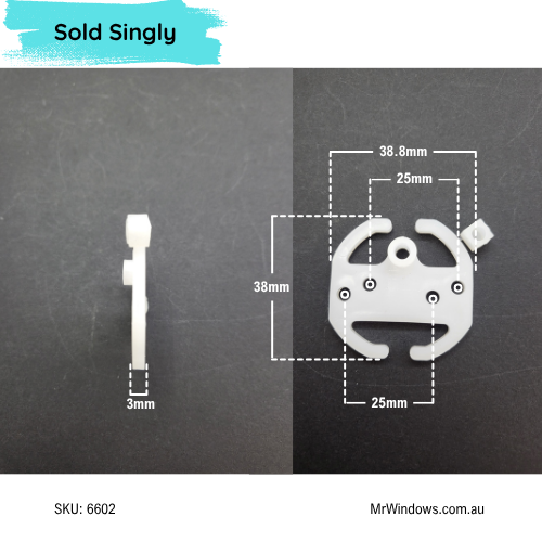 Guides to suit wardrobes - Dias sliding - Sold as a single item