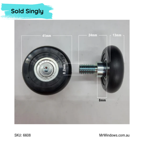 Sliding door roller - suits old Sylon Homestic top hung timber door