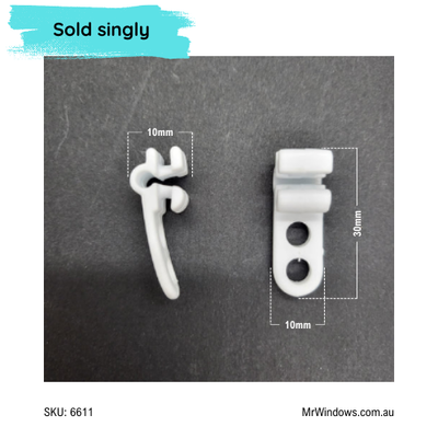 Elite Curtain Slider track glider- Sold singly