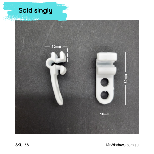 Elite Curtain Slider track glider- Sold singly