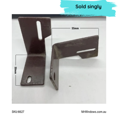 Sliding door guide - suits old Wunderlich doors - TOP - RH - Brown
