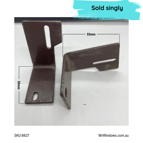 Sliding door guide - suits old Wunderlich doors - TOP - RH - Brown