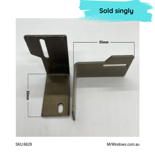 Sliding door guide - suits old Comalco, Wunderlich doors - TOP - LH - Bronze
